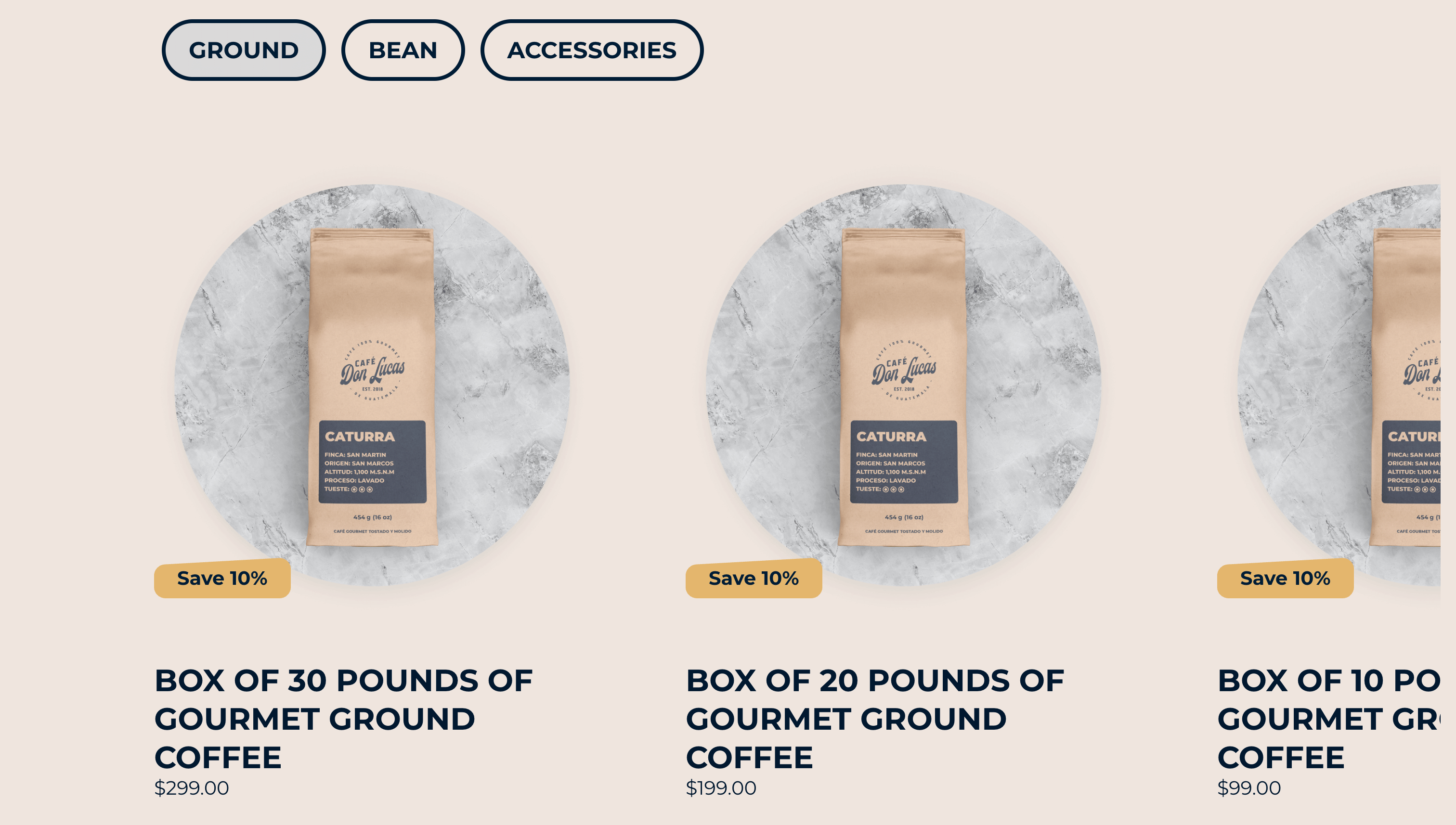 Before Single Coffee Bag Option
