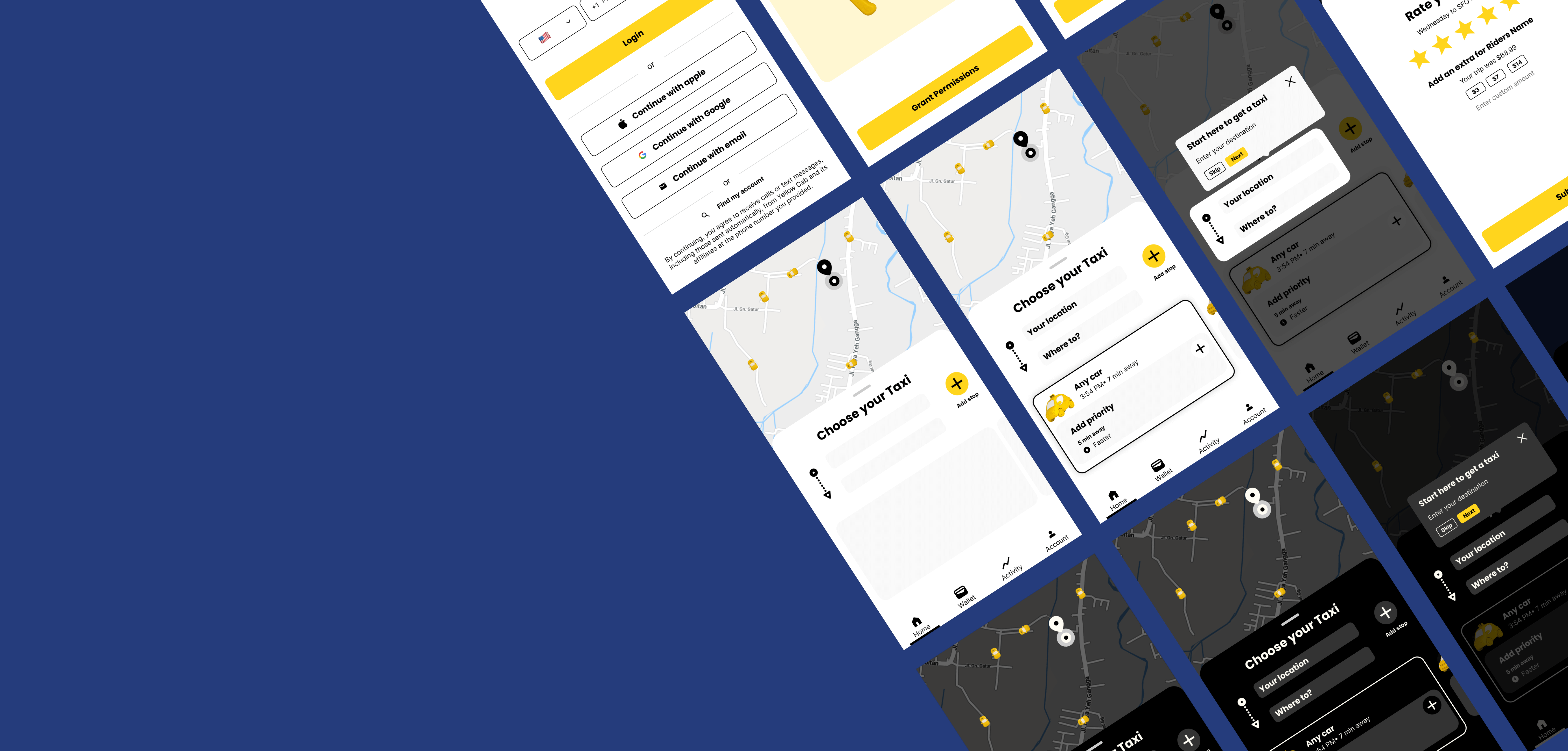 Project UX Design YoTaxi